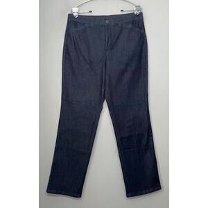 Christopher & Banks Signature Slimming Size 10 Short Dark Denim Trousers Jeans